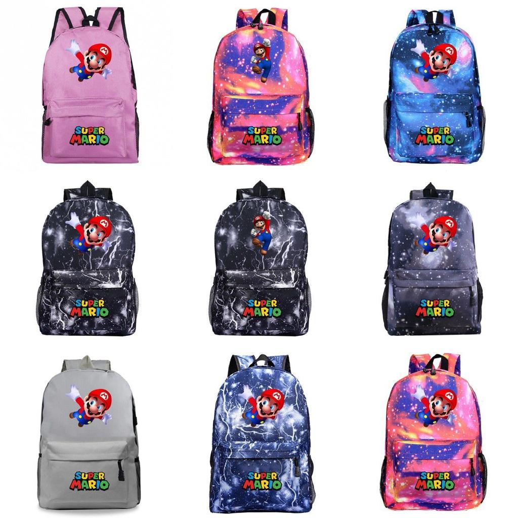 Super Mario Rucksack für Kinder Große Kapazität Schultasche Aus Strapazierfähigem Material