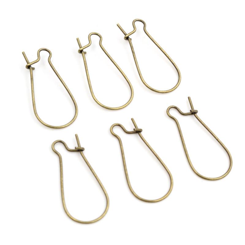 100pcs/Lot 11x24mm/16x38mm/9x18mm Silver Plated /Rhodium/Gold Color Earring Hooks Earring Ear Wires Findings DIY Jewelry Making