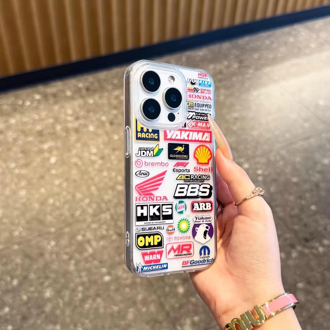 

Creative Logo for IPhone16ProMax Mobile Phone Case 15 for Apple 14 Large Hole 13 Transparent 12/11 Soft For Apple 6