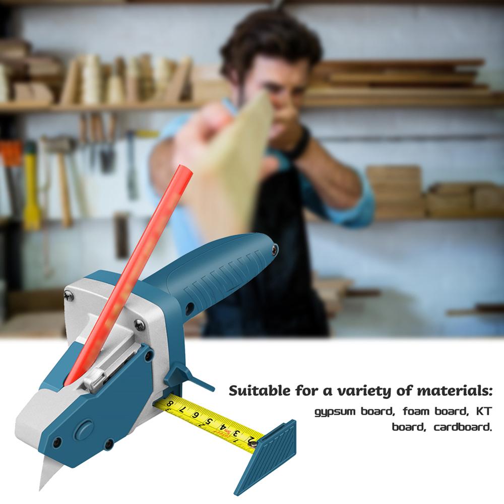 Gypsum Board Cutting Tool Drywall Cutting Artifact Tool with Tape Measure Woodworking Scribe Cutting Board Tools