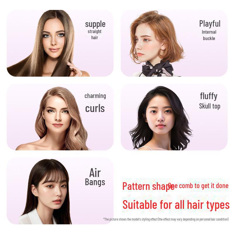 Portable Temperature-Adjustable Hair Styling Comb & Straightener