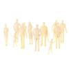 40x Model People Architectural 1:30 Scale Unpainted Standing Figures for Miniature DIY