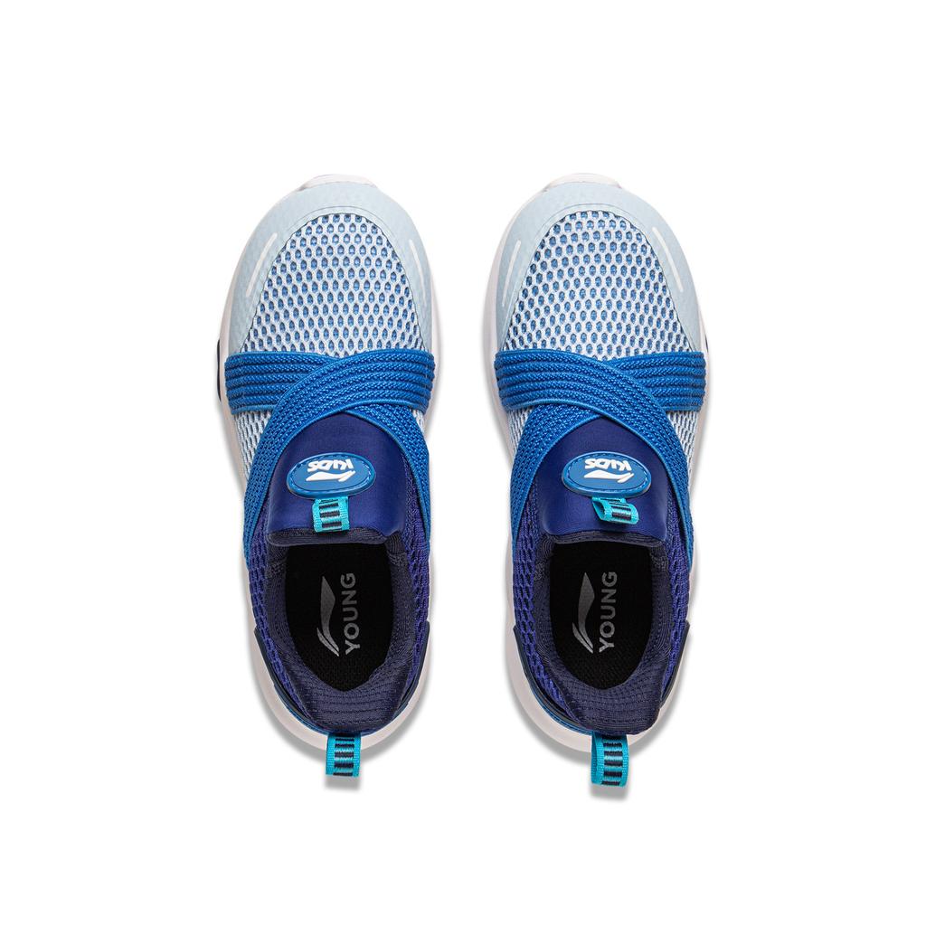 Li Ning Kids Sports Lifestyle Series Fabric Comfortable Versatile Shock Absorption Rebound Low Top Casual Shoes Kids Casual Shoes YKNU120-13