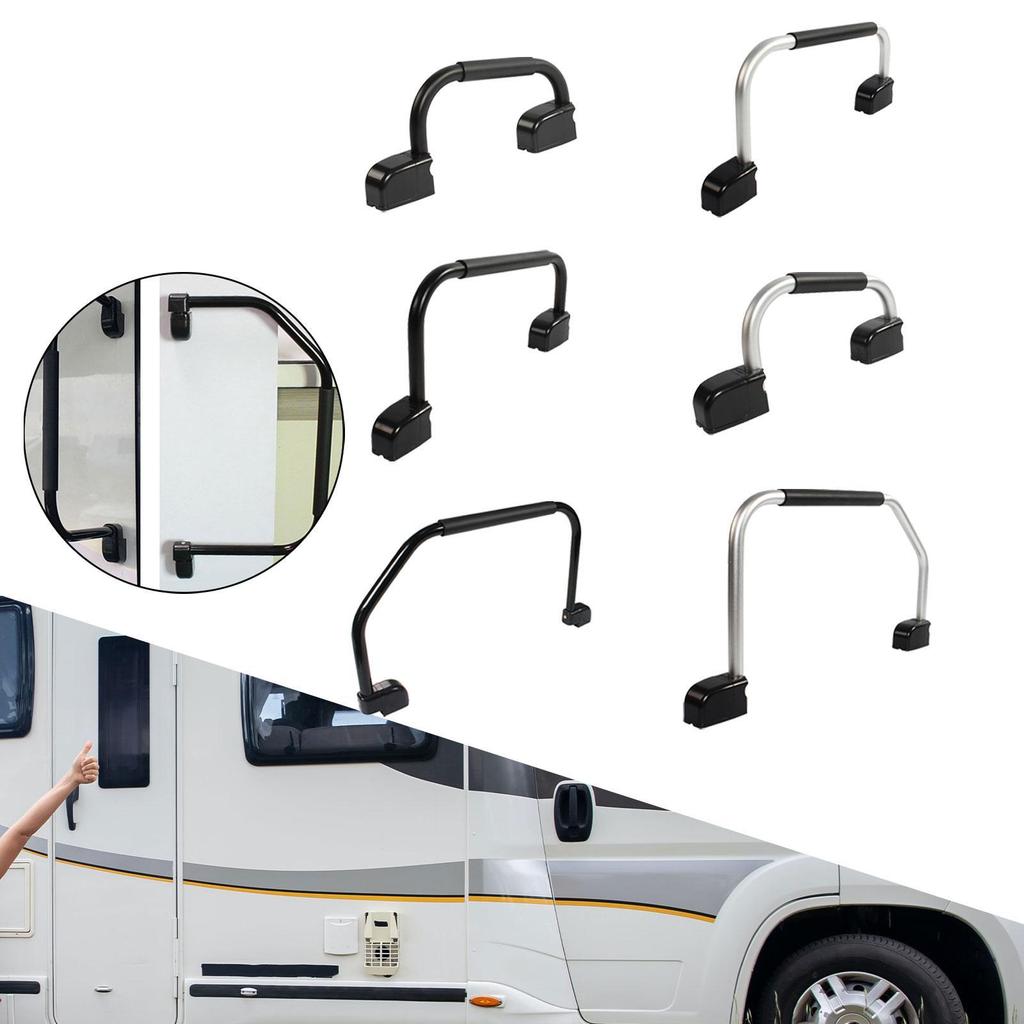 RV Cargo Trailer Door Handle Grab Bar for Travel Trailer Foldable Multipurpose Professional Simple Installation Sturdy Handrail