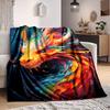 1pc Dragon Artwork Blanket, Lightweight Flannel Throw Blanket For Sofa, Bed, Travel, Camping, Living Room, Office, Couch, Chair, And Bed