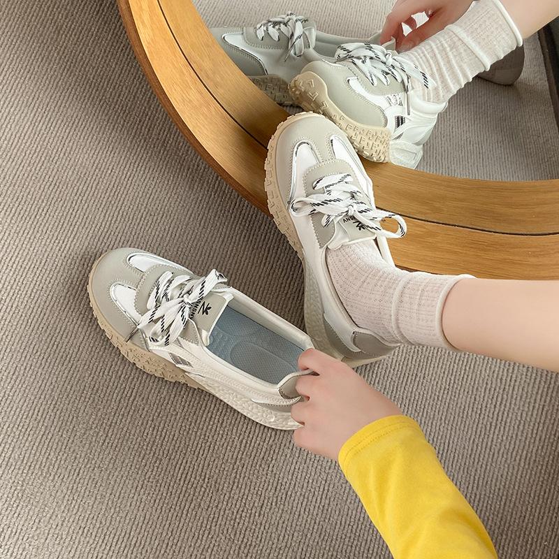 Retro Dexun Shoes Women's 2025 New Summer Platform Versatile Lightweight Sports Board Shoes Fashion Casual Running Shoes