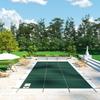Pool Safety Cover Fits 20x40ft Rectangle Inground Pools, Safety Pool Cover with Drainage Holes, Mesh Solid Pool Cover for Swimming Pool, Winter Safety