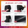 Mizuno Breath Thermo Thick for Crew Neck Long Sleeve Size LL Underwear, Heat-Generating Material, Active, Men's Shirt, Black,