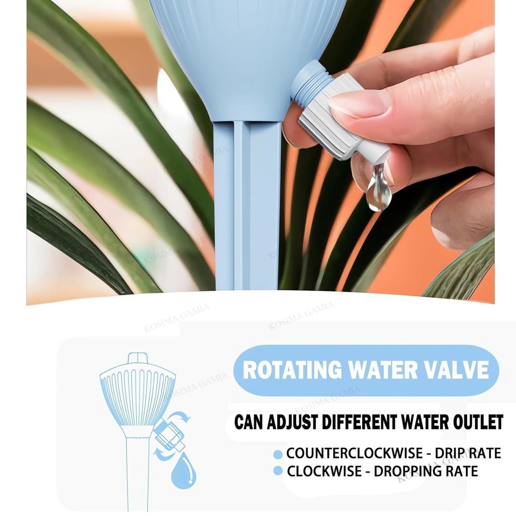 Adjustable Flow Lazy Flowerpot Automatic Potted Plant Watering Device Drip Water Switch Control Irrigation System Water Dropper