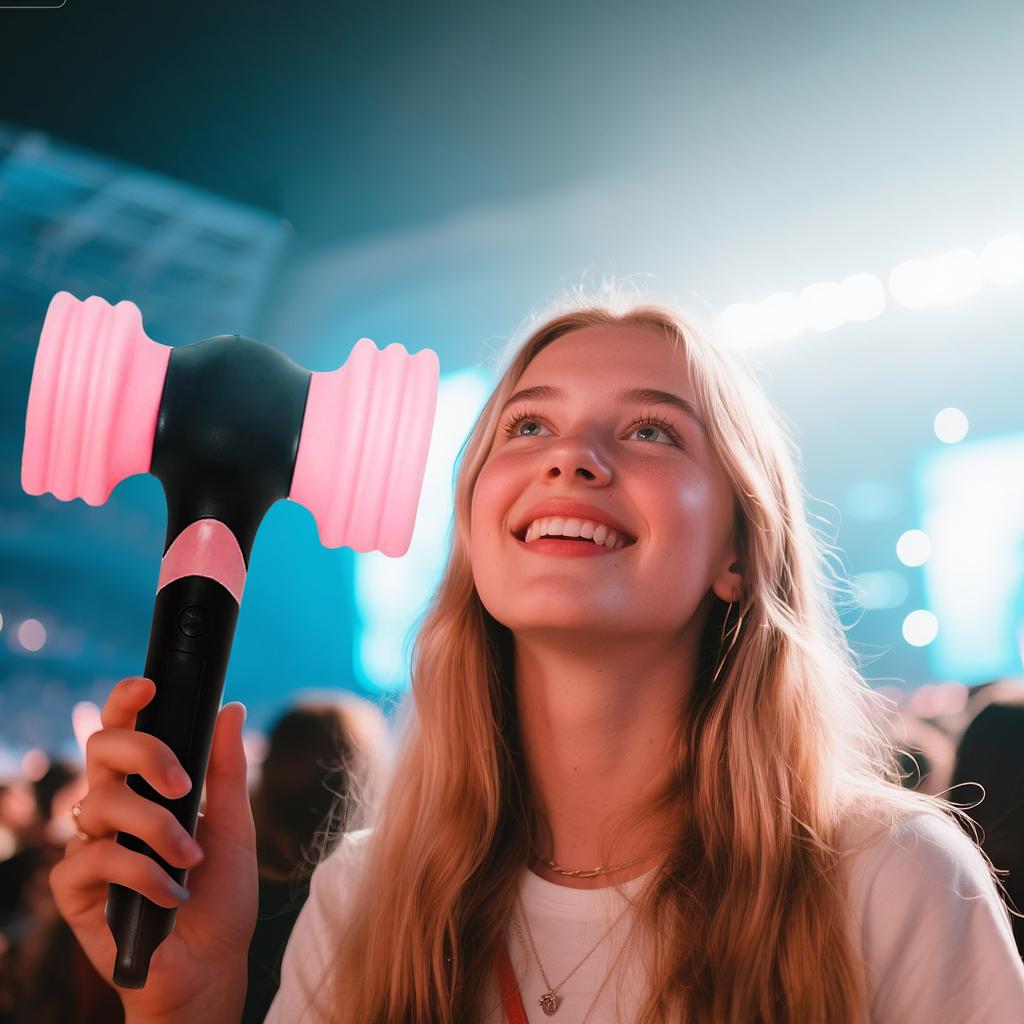 Fan Light Stick, Hammer-shaped Light Stick Toy