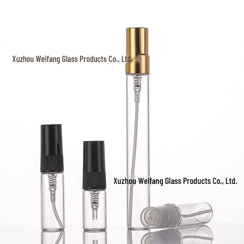 Perfume Refillable Glass Spray Bottles - 2ml, 3ml, 5ml, 10ml Flower Water Sample Sizes