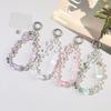 Crystal Butterfly Phone Chain Women S Crystal Bead Keychain Strap