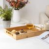 Xuanrun Minimalist Rectangular Bamboo Wood Serving Tray