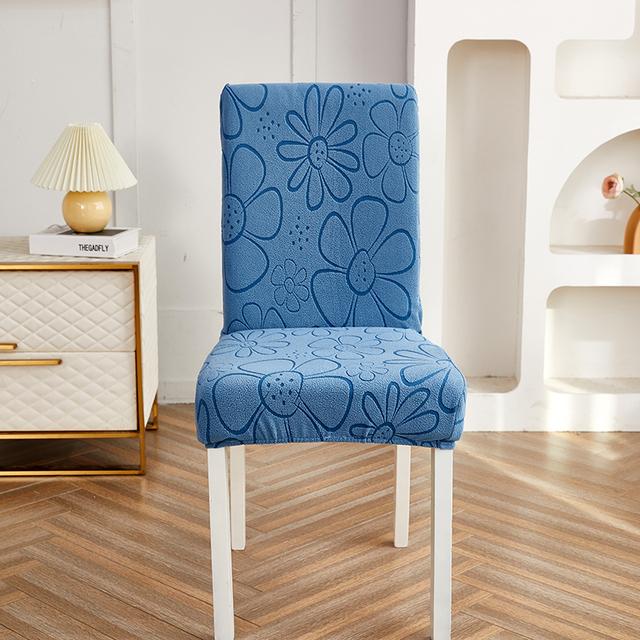 Thick Jacquard Chair Cover Spandex Stretch Slipcovers Chair Seat Covers For Kitchen Dining Room Wedding Banquet Home 1pc