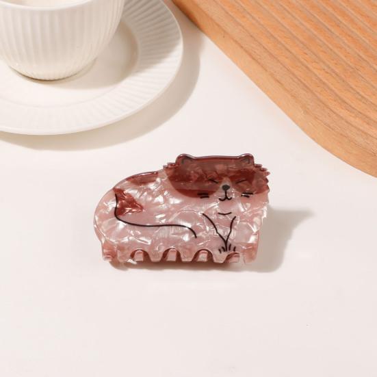 Small Claw Hair Clips for Women Girls Cute Cat Mini Jaw Clips for Thin Hair Nonslip Hair Styling Accessories