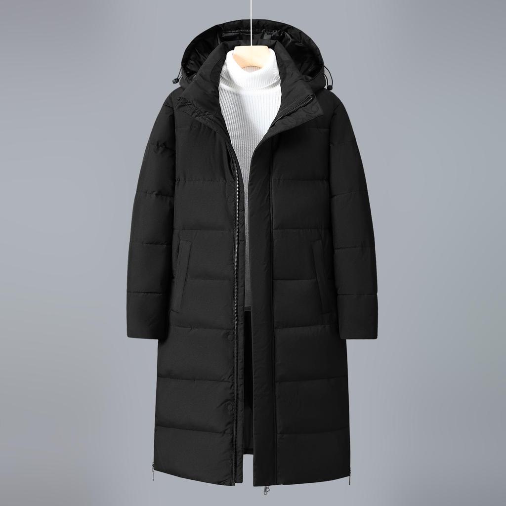 2025 Unisex Hooded Warm Winter Jacket - Long, Cold-Protection Style for Youth