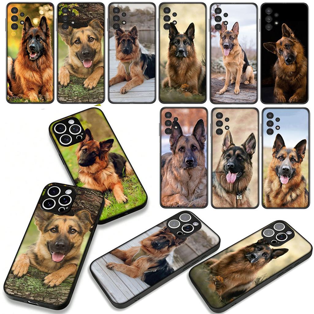 Phone Cover German Shepherd Lovely Dog Casing for Apple iPhone 16 15 14 Plus 13 12 Mini 17 Pro Max + ProMax 16E Air 15+ Case