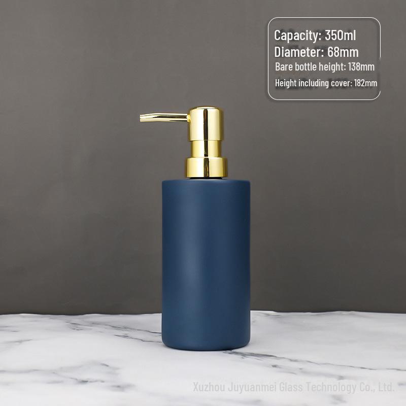 Nordic Style Glass Lotion & Soap Bottle for Home, Hand Sanitizer, and Hotel Shower Gel