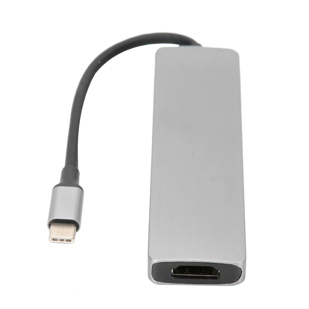 6 In 1 TypeC to HD Multimedia Interface Hub Adapter Converter USB3.0 Video o Interface