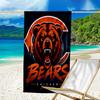 Beach Towel with Chicago Bears Logo Pattern - Soft,absorbent,machine Washable Lightweight&Modern,swimming,Travel Essentials