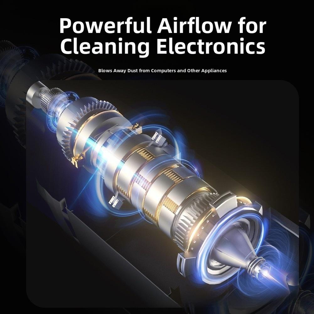 Wireless Vacuum Cleaner 5000Pa for Vehicle Interiors and Domestic Cleaning with 3 Power Settings 6000mAh Battery and HEPA System