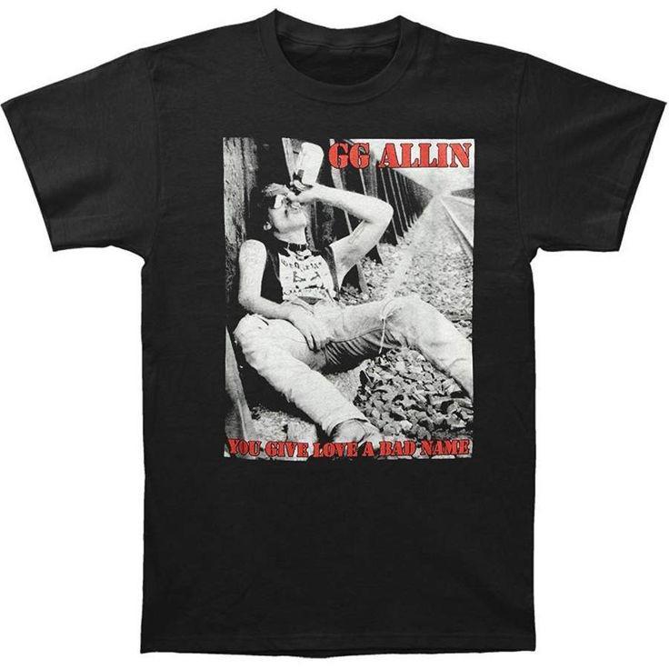 New GG Allin You Give Love A Bad Name Summer T shirt,black Unisex T-Shirt XXXL