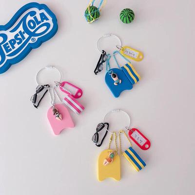 Name Tag Swimming Kid Kickboard Pull Buoy Key Ring