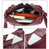 Soft PU Leather Women Tote Bag Large Capacity Faux Cowhide Leather Fashionable Shoulder Crossbody Bag for Women