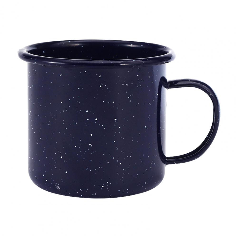 

500 мл Кружка для кофе Многофункциональная Декоративная Изысканная Многоцелевая Современная Кружка для воды Лагерная кружка для чая Эмалированная кружка Товары для дома синий
