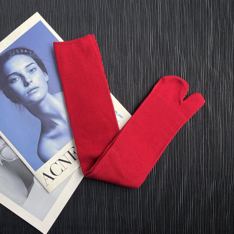 

Носки из чесаного хлопка с раздельным пальцем для мужчин и женщин, однотонные, в мелкую полоску, удобные, мягкие, с двумя пальцами, японские носки таби в стиле харадзюку для женщин Size 36-42