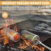 Round Charcoal Barbecue Rolling Kamado Bbq Accessories Camping Basket Outdoor Tools. Grill Kitchen Stainless Cookware Portable