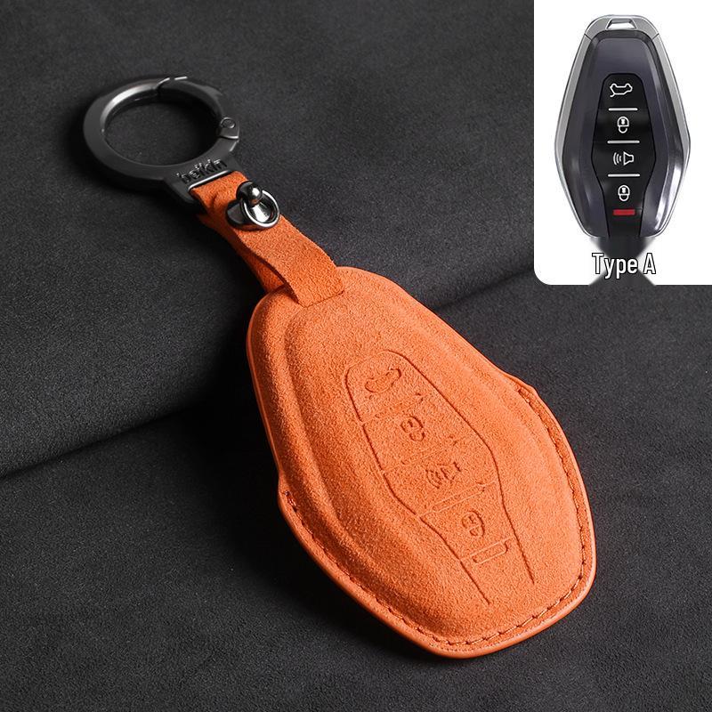 Jetour Traveler Dasheng/X70 Suede Car Key Case (AB Model) - In Stock