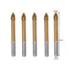 5PCS Industrial Grade Glass and Tile Drill Bits 512mm Length for Wood and Concrete Applications High Toughness