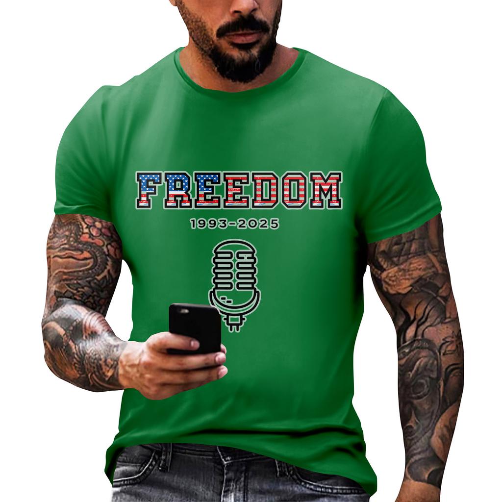 Modische Rundhals Kurzarm Arbeitskleidung Bedruckte Oberteile für Herren Sommeroberteile