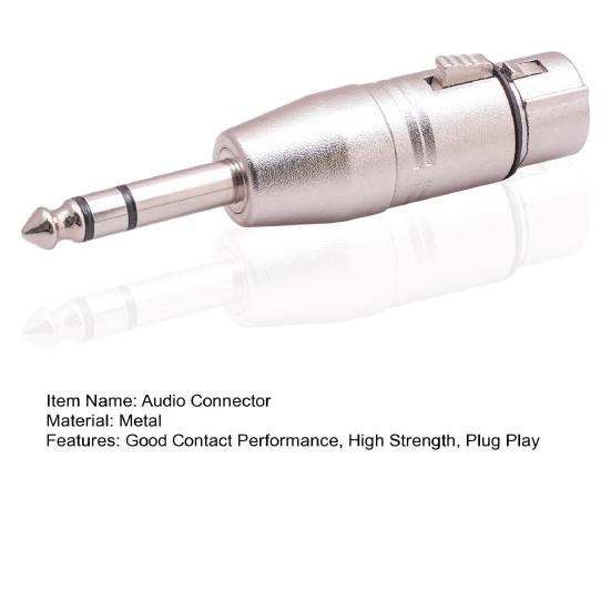 Video Plug Plug Play Anti-interference Make An Audio Cable 1/4 TRS to XLR Female Adapter Audio Cable Accessories