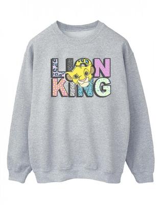 Womens/Ladies The Lion King Pattern Logo Sweatshirt