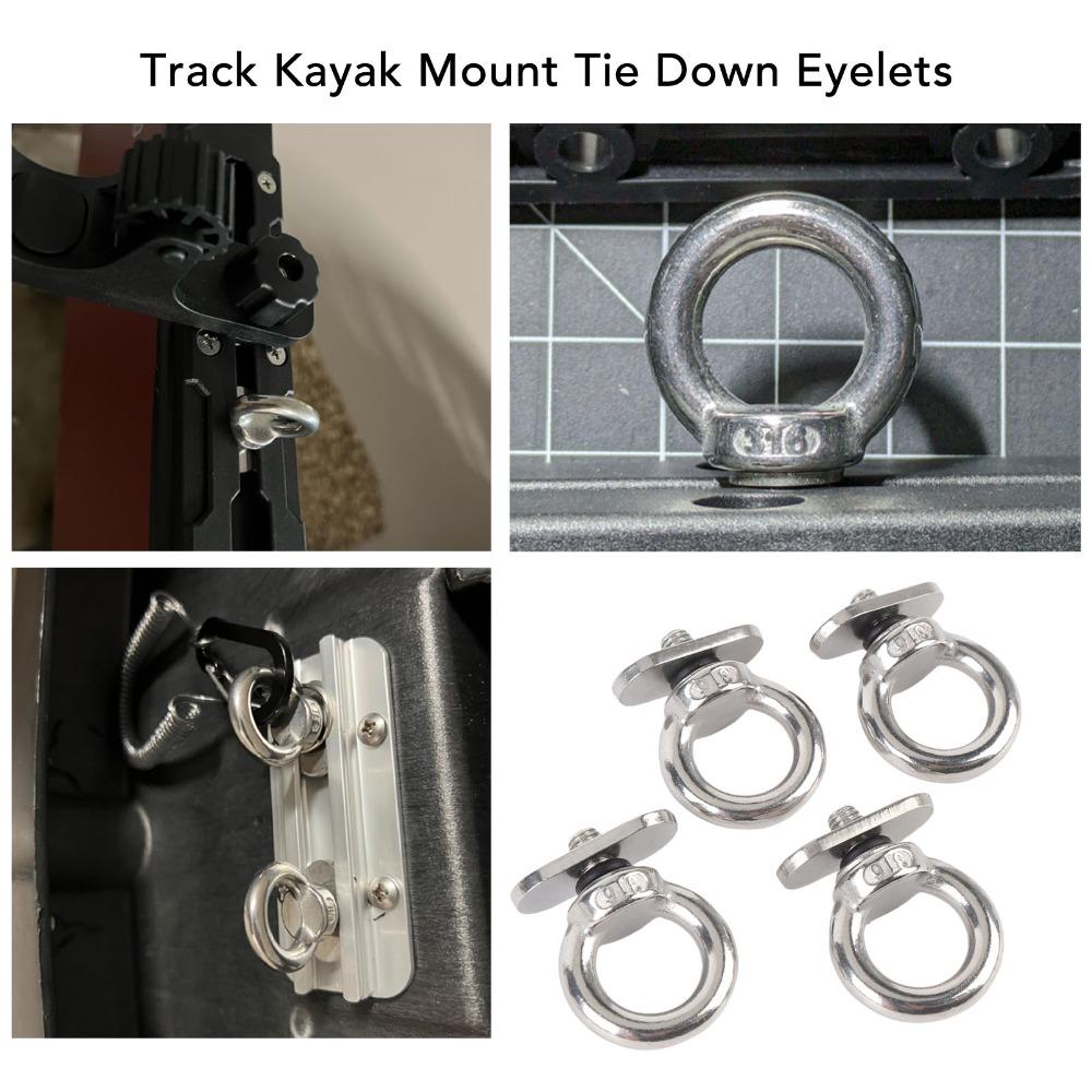 M6 Thread Size Track Mount Eyelets 4PCS Set Tie Down Rings Rail Mount Eye Bolt For Tents