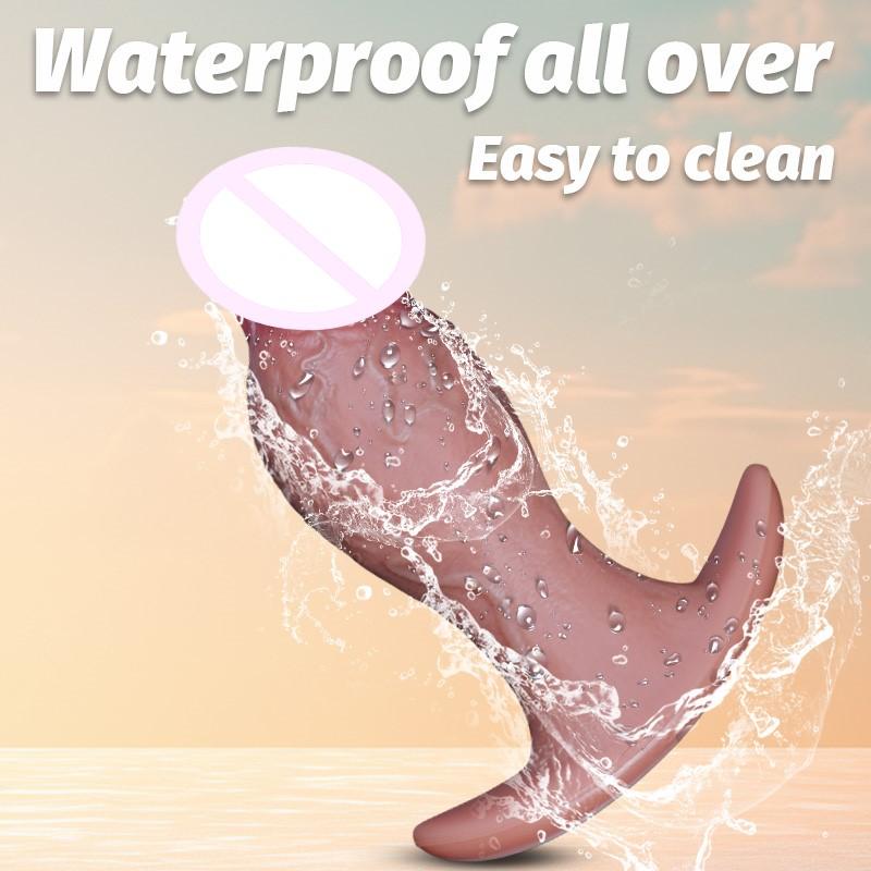 Realistic Veins Penis Soft Wearable Huge Dildo Silicone Big Masturbator Cock Anal Sex Toys for Women Men G-point Vaginal Clitoris Massage Stimulator