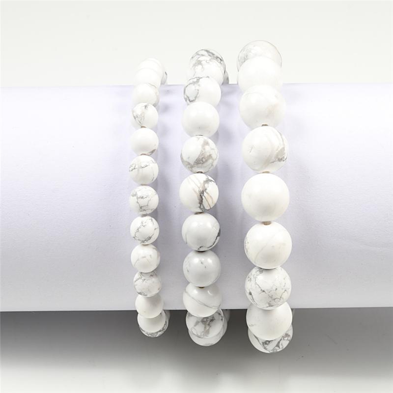 Charm Bracelet Natural Stone Beads 6/8/10mm Volcanic Lava Tiger Eye Beads Elastic Bracelets For Men Women Jewelry Pulsera Hombre