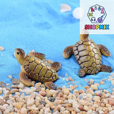 1pc Mini Sea Turtle Model Resin Ornaments Aquarium Fish Tank Home Landscape Decoration Accessories Fine Workmanship Layout Prop