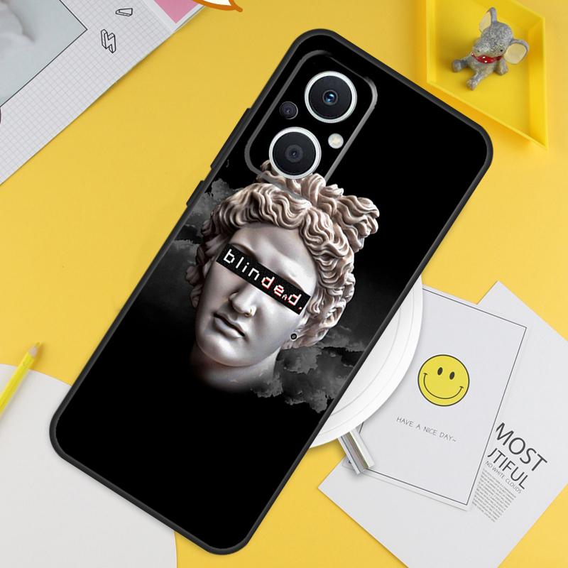 Greek Aesthetics Plaster statue For OPPO Reno 13F 11F 12F 14F 10 11 12 13 14 Pro 8T 7 8 Lite OPPO Find X8 X6 X5 X9 Pro Case