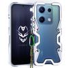 Mocny Metalowy Aluminiowy Zderzak Odporny na Wstrząsy Tylny Pokrowiec dla Xiaomi Redmi Note 14S, Note 14,13 Pro Plus Aluminiowe Pokrowce Pokrywa