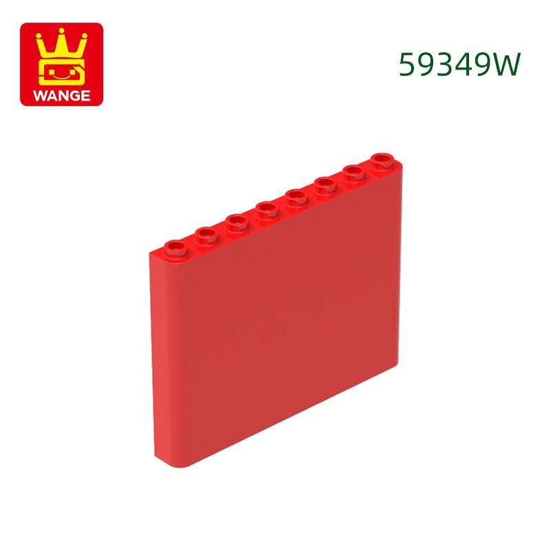 17Pcs/lot 59349 1x6x5 Houses Wall Construction Blocks MOC Accessories Works With Featuring Bricks Children Playthings Present Bo