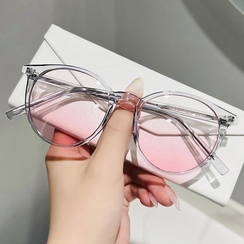 Trendy Unisex High-End Blush Sunglasses with Acetate Frame & UV Protection