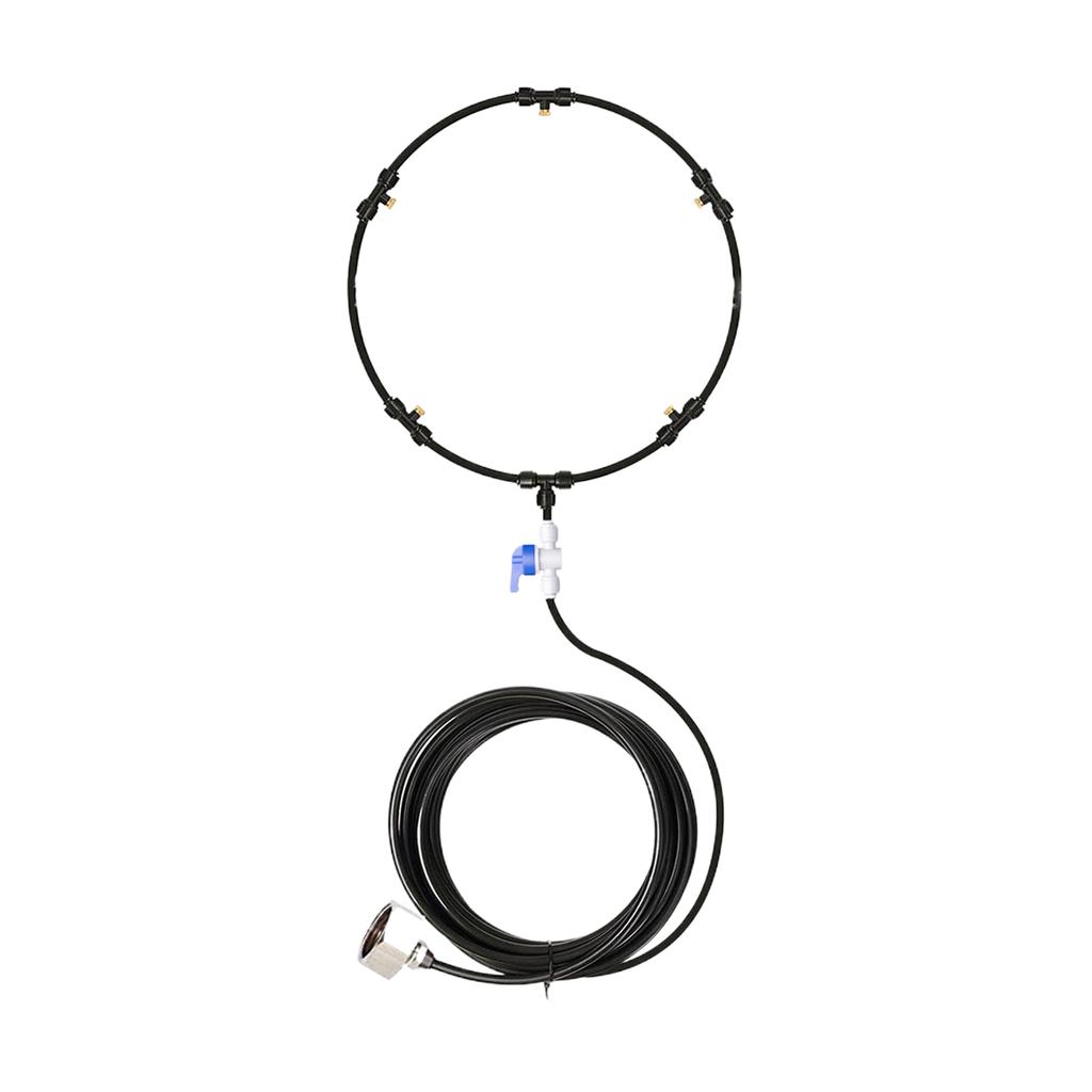 Stay Cool And Refreshed Outdoors With Fan Misting Cooling System Tool For Outdoor Cooling 26.3 Ft