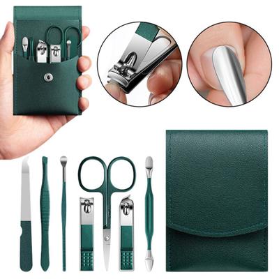 7 pezzi tagliaunghie portatile manicure tagliaunghie tagliaunghie forbici per sopracciglia