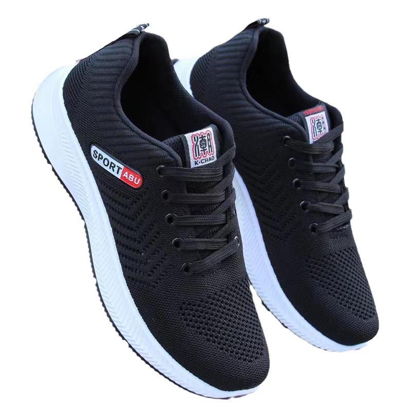 Freizeitschuhe atmungsaktives Fly-Woven-Mesh modische vielseitige Sportschuhe trendige Laufschuhe Herrenschuhe 2024 neu Herrenschuhe