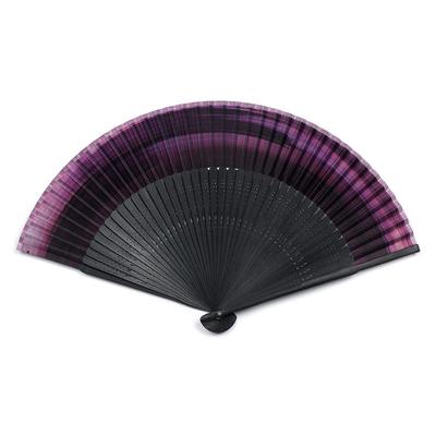 Taniguchi Shoudou Folding Short Fabric Folding Ancient Purple Easy To Use with Both Japanese and Western Clothing [Wagami Koji] Fan, Fan, (Kodai