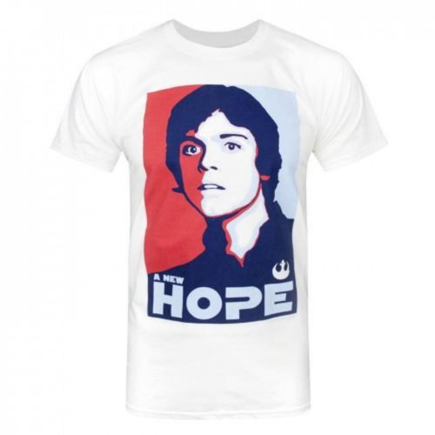 

STAR WARS Official Mens Luke Skywalker A New Hope T-Shirt S чёрный