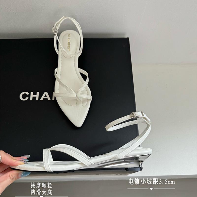 Bailamos Summer Women Sandals Fashion Narrow Band Ladies Sandal Shoes Low Heel Outdoor Dress Gladiator Shoes Mujer